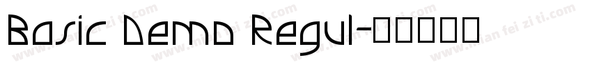 Basic Demo Regul字体转换